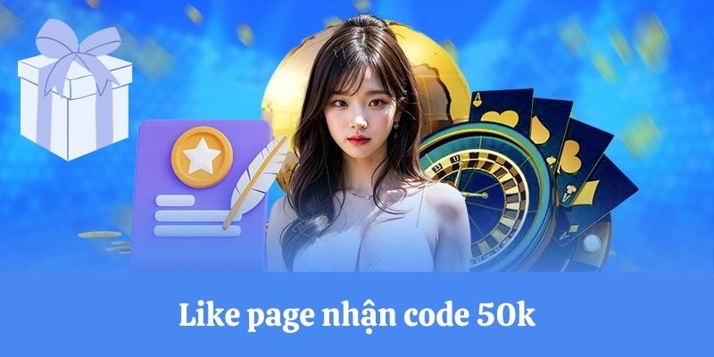 Khuyến mãi Bet88 - Like page nhận code 50k